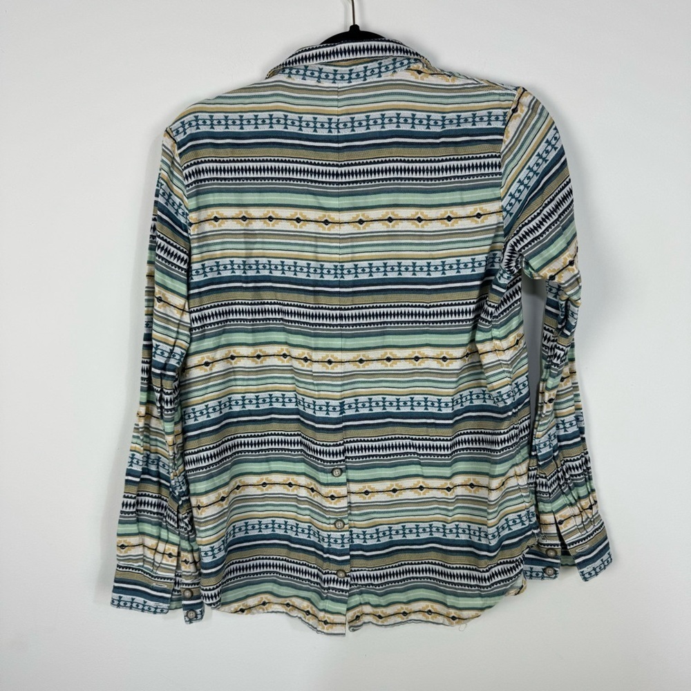 Ariat Western Aztec Saddle Pattern Button Down Lo… - image 2